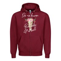 Burgundy Do No Harm But Take No Bull Zipper Hoodie - Bettercallsaul