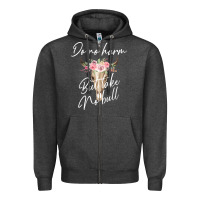 Charcoal Heather Do No Harm But Take No Bull Zipper Hoodie - Bettercallsaul