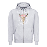 Heather Grey Do No Harm But Take No Bull Zipper Hoodie - Bettercallsaul
