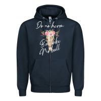 Navy Do No Harm But Take No Bull Zipper Hoodie - Bettercallsaul