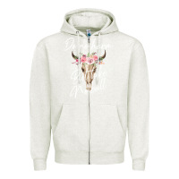 Oatmeal Heather Do No Harm But Take No Bull Zipper Hoodie - Bettercallsaul