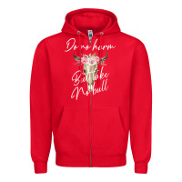Red Do No Harm But Take No Bull Zipper Hoodie - Bettercallsaul