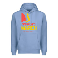 Colony Blue women march on washington Premium Hoodie - artisFamous