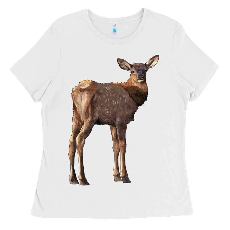 Elk Fawn Deer Ladies Tee by LillyAllenDesigns | Teevron