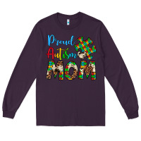 Plum proud autism mom Long Sleeve Tee - Artiststas