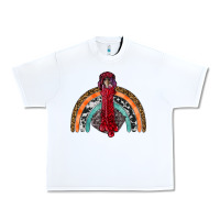 White thanksgiving turkey rainbow Urban Heavy Tee - RanaPortraitStore