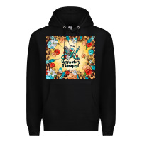 Black respiratory therapist Premium Hoodie - BarkalooDesign