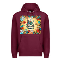 Burgundy respiratory therapist Premium Hoodie - BarkalooDesign