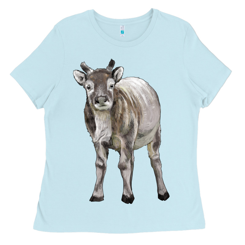 Reindeer Fawn Deer Ladies Tee by LillyAllenDesigns | Teevron
