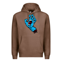 Chestnut santacruz screaming hand Premium Hoodie - artisFamous