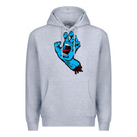 Heather Grey santacruz screaming hand Premium Hoodie - artisFamous