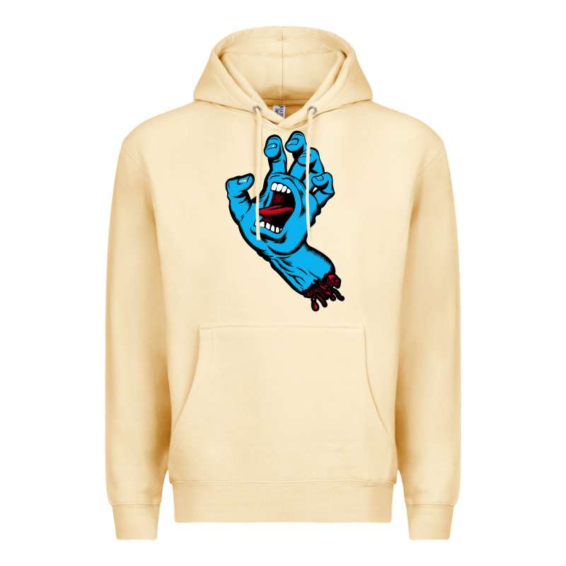 Santacruz Screaming Hand Premium Hoodie by artisFamous | Teevron