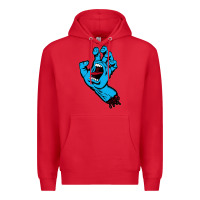 Red santacruz screaming hand Premium Hoodie - artisFamous