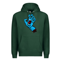 Sports Green santacruz screaming hand Premium Hoodie - artisFamous