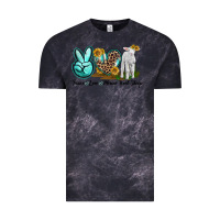 Cloud Black Peace Love Merino Wool Sheep Vintage Tee - LillyAllenDesigns