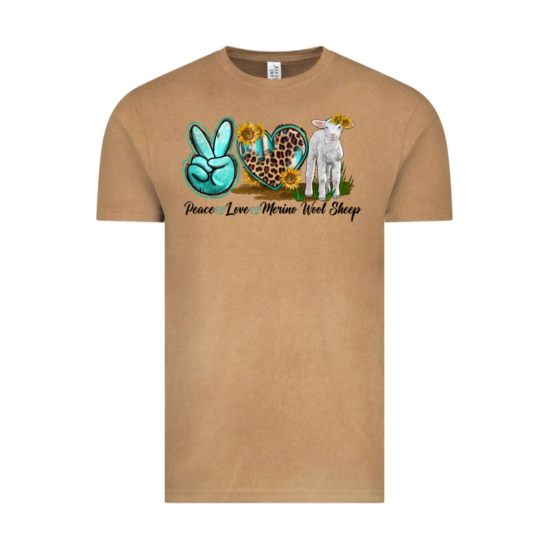 Peace Love Merino Wool Sheep Vintage Tee by LillyAllenDesigns | Teevron