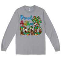 Heather Grey proud autism dad Long Sleeve Tee - Artiststas