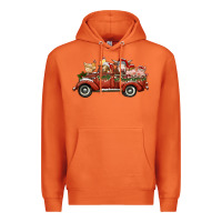Carrot christmas truck with farm animals Premium Hoodie - RanaPortraitStore
