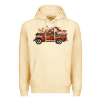 Pina Colada christmas truck with farm animals Premium Hoodie - RanaPortraitStore