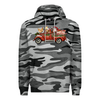 Slate Camo christmas truck with farm animals Premium Hoodie - RanaPortraitStore