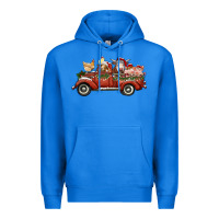 True Royal christmas truck with farm animals Premium Hoodie - RanaPortraitStore