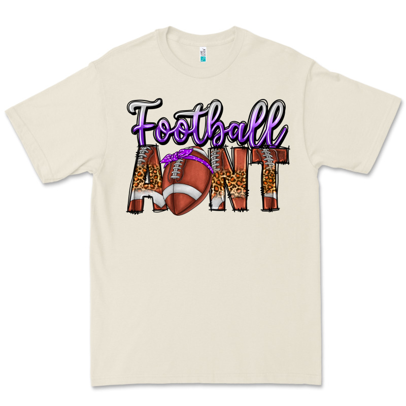 Football Aunt Premium Tee by CowhideDigitalArt | Teevron
