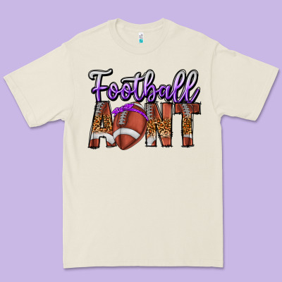 Football Aunt Premium Tee Designed By Cowhidedigitalart