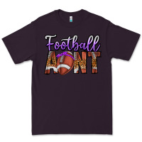 Plum Football Aunt Premium Tee - CowhideDigitalArt