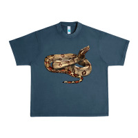 Midnight Navy red tail boa snake Urban Heavy Tee - LillyAllenDesigns