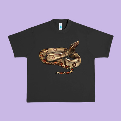 Red Tail Boa Snake Urban Heavy Tee Designed By Lillyallendesigns