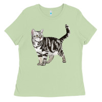 Matcha American Shorthair Cat Ladies Tee - LillyAllenDesigns