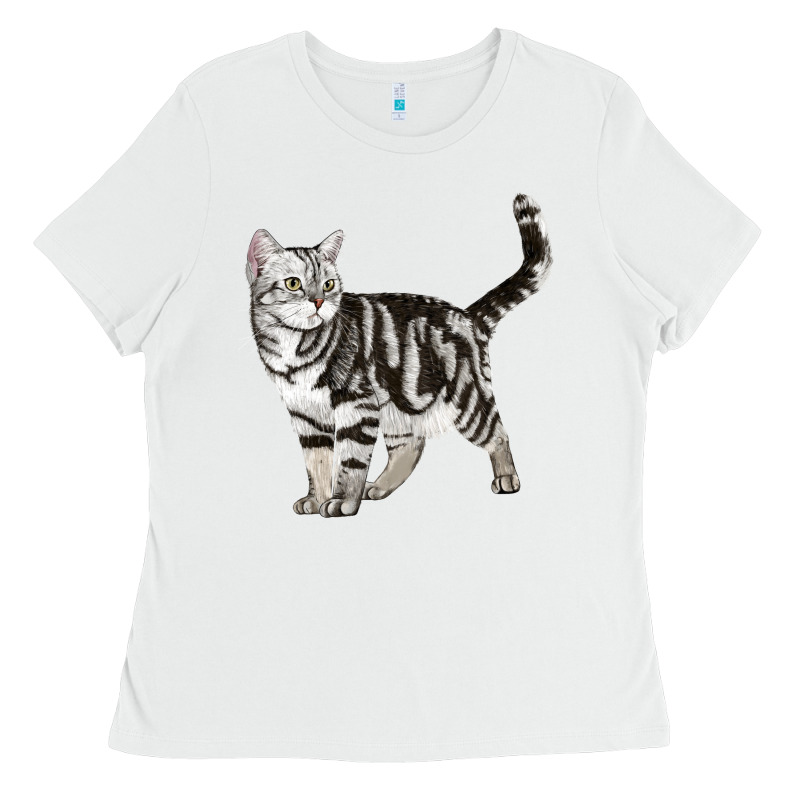 American Shorthair Cat Ladies Tee by LillyAllenDesigns | Teevron