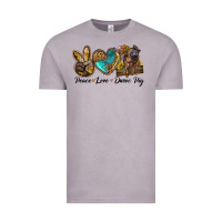 Vintage Zinc peace love duroc pig Vintage Tee - LillyAllenDesigns