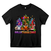 Black happy hallothanksmas Heavy Core Tee - FaDigitalArtStudio
