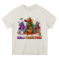 Cream happy hallothanksmas Heavy Core Tee - FaDigitalArtStudio