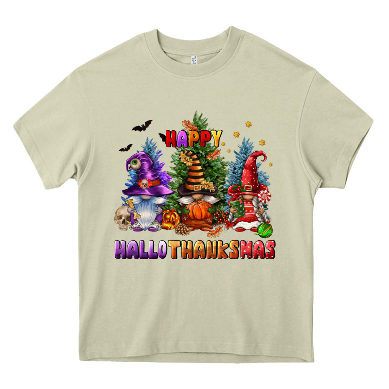 Happy Hallothanksmas Heavy Core Tee by FaDigitalArtStudio | Teevron