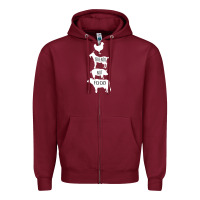 Burgundy Friend Not Food Zipper Hoodie - Bettercallsaul