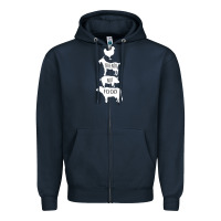 Navy Friend Not Food Zipper Hoodie - Bettercallsaul
