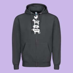 Friend Not Food Zipper Hoodie Designed By Bettercallsaul