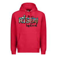 Cardinal he is risen indeed Premium Hoodie - BarkalooDesign