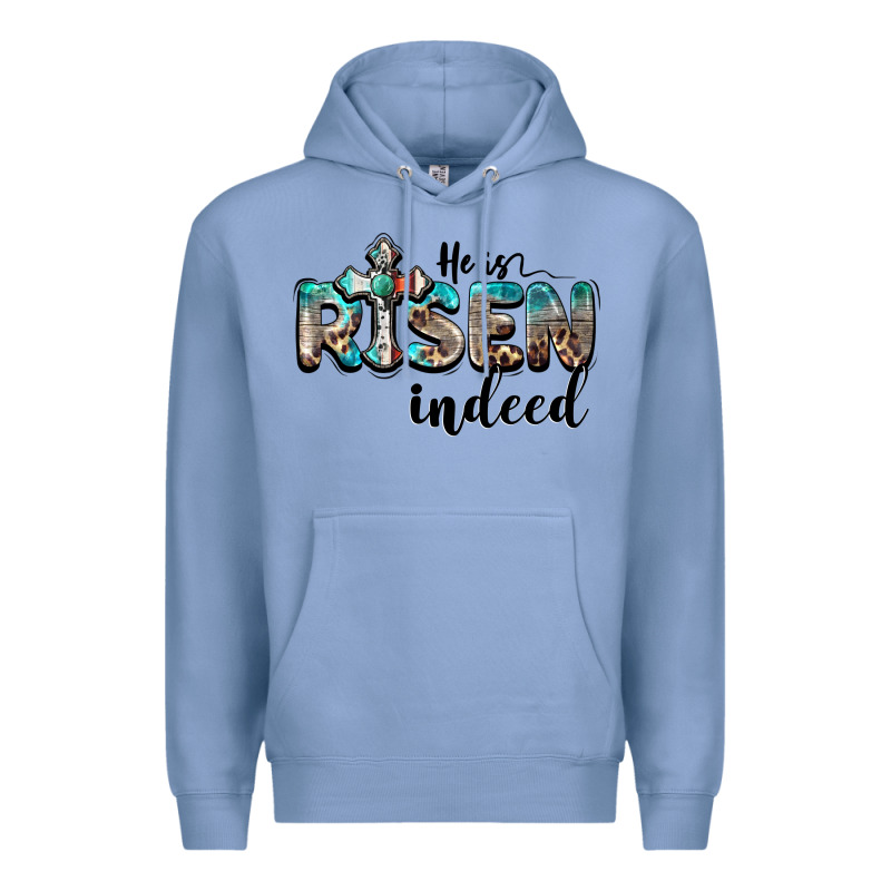 He Is Risen Indeed Premium Hoodie by BarkalooDesign | Teevron