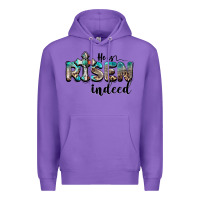 Purple he is risen indeed Premium Hoodie - BarkalooDesign