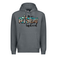 Rock he is risen indeed Premium Hoodie - BarkalooDesign