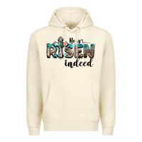 Sandshell he is risen indeed Premium Hoodie - BarkalooDesign