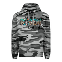Slate Camo he is risen indeed Premium Hoodie - BarkalooDesign