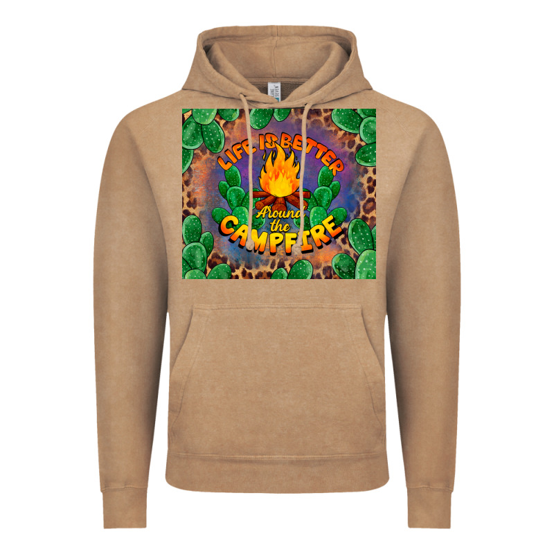 Life Is Better Around The Campfire Vintage Hoodie by BarkalooDesign | Teevron