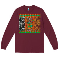 Burgundy love autism awareness leopard cowhide Long Sleeve Tee - Artiststas