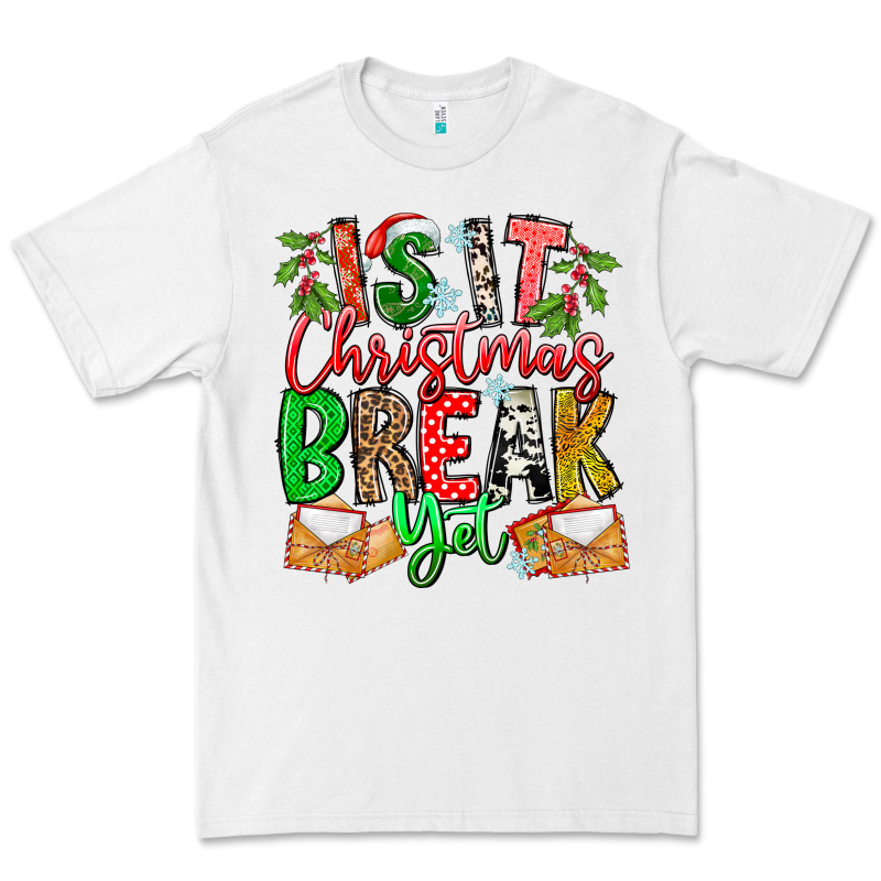 Is It Christmas Break Yet Premium Tee by CowhideDigitalArt | Teevron