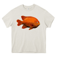 Cream California Garibaldi Fish Heavy Core Tee - RanaPortraitStore
