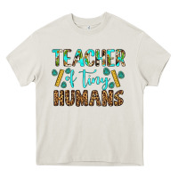 Cream teacher of tiny humans Heavy Core Tee - BundleAndBundleShop